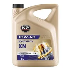 Моторна олива K2 Semisynthetic OIL XN 10W-40 5 л (O2075E)