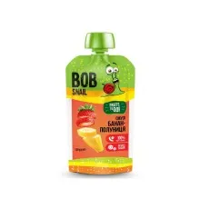 Дитяче пюре Bob Snail Равлик Боб Смузі Банан Полуниця 120 г (4820219343387)