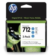Картридж HP DJ No.712 DesignJet Т230/Т630 3-Pack 29-ml Cyan (3ED77A)