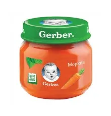 Дитяче пюре Gerber Морквяне, 80 г (7613036011310)