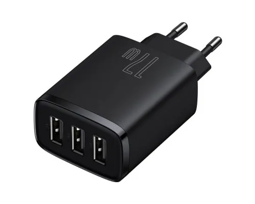 Зарядний пристрій Baseus Compact Charger 3U Black (CCXJ020101)