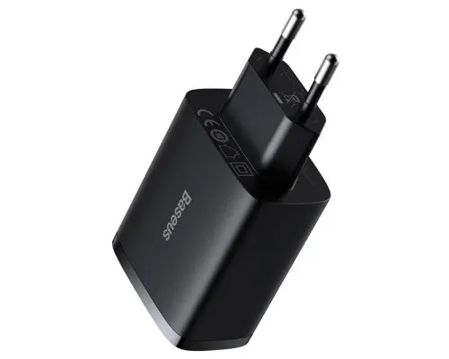 Зарядний пристрій Baseus Compact Charger 3U Black (CCXJ020101)