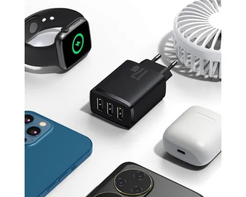 Зарядний пристрій Baseus Compact Charger 3U Black (CCXJ020101)