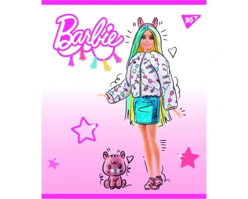 Зошит Yes А5 Barbie 12 аркушів лінія (766803)