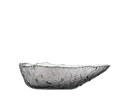 Салатник Ardesto Leaf 17.5см, скло, сірий (AR5010)
