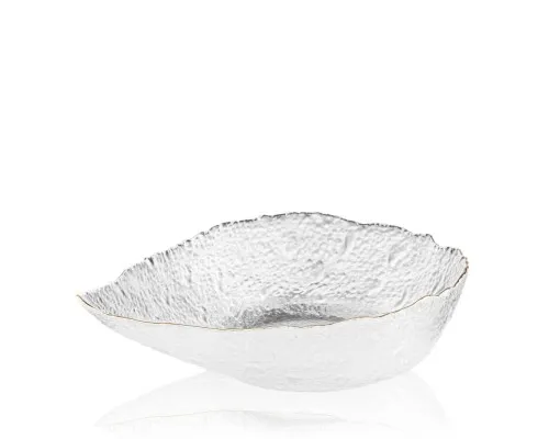 Салатник Ardesto Leaf 21.5см, скло, прозорий (AR5009)