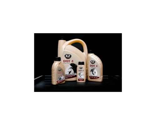 Гальмівна рідина K2 Turbo Brake Fluid DOT 4 0,25 л (T124)