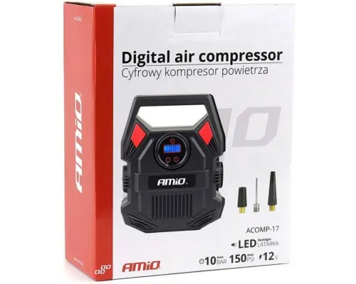 Автомобільний компресор AMiO 12V ACOMP-17 (02642)