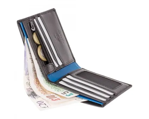 Гаманець Visconti PM101 Pablo з RFID Black Blue (PM101 BLK/BLUE)