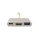 Перехідник USB C-Type - HDMI/USB PowerPlant (KD00AS1306)