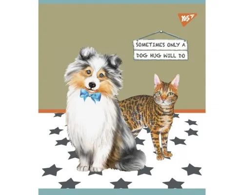 Зошит Yes А5 Dogs 24 аркушів клітинка (766834)