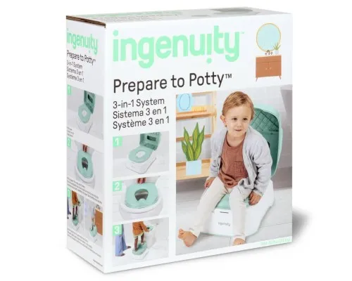 Горщик Ingenuity підставка дитячий 3 в 1 Prepare to Potty (17143)
