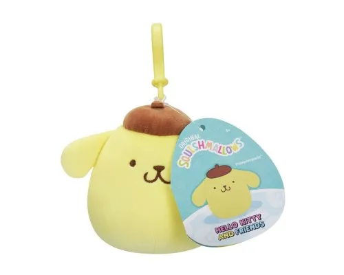 М'яка іграшка Squishmallows на кліпсі - Помпомпурін 9 см (SQSN00273)