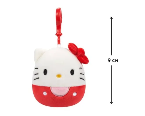 М'яка іграшка Squishmallows на кліпсі - Хелоу Кітті 9 см (SQSN00270)
