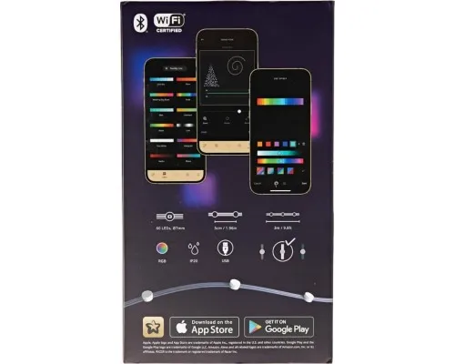 Гірлянда Twinkly Smart LED Dots 60 RGB LED Lights String Clear Wire USB-A IP20 3м (TWD060STP-T)