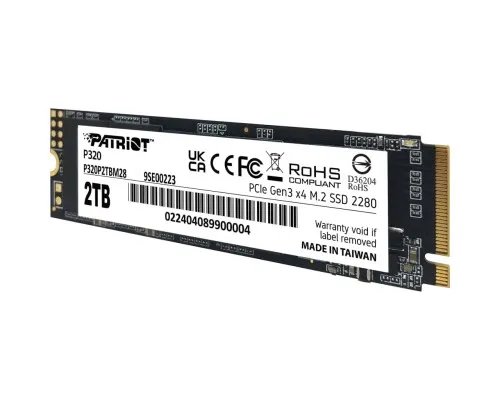 Накопичувач SSD M.2 2280 2TB Patriot (P320P2TBM28)