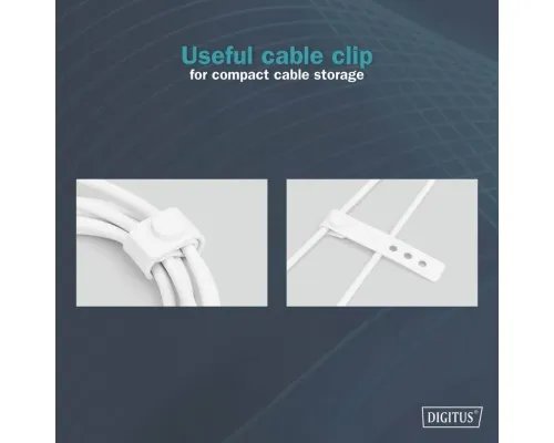 Дата кабель USB-C to Lightning 1.0m USB 2.0 60W silicone white Digitus (AK-600110-010-W)