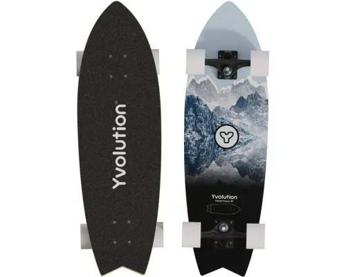 Скейтборд дитячий Yvolution Fishtail Cruiser 76 см, синій (YS48B2)