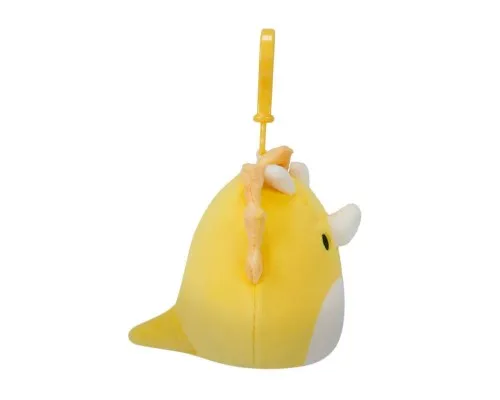 М'яка іграшка Squishmallows на кліпсі – Трицератопс 9 см (SQCP00216)