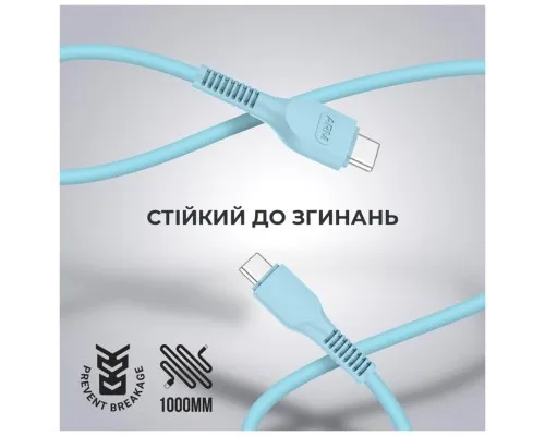 Дата кабель USB-C to USB-C 1.0m AR88 3A blue Armorstandart (ARM65292)