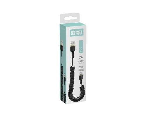Дата кабель USB 2.0 AM to Type-C 0.3m PVC ColorWay (CW-CBUC059-BK)