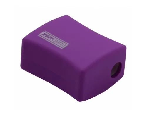 Точилка Buromax ALFA, RUBBER TOUCH з контейнером 2 отвори (BM.4778-1)