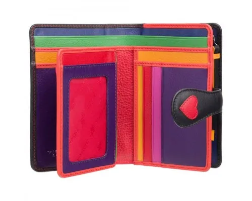 Гаманець Visconti LV4 Crush з RFID Black-Multi Love (LV4 BK MULTI)