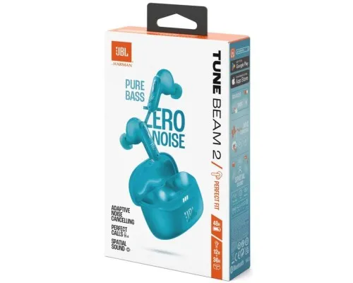 Навушники JBL Tune Beam 2 Turquoise (JBLTBEAM2TQE)