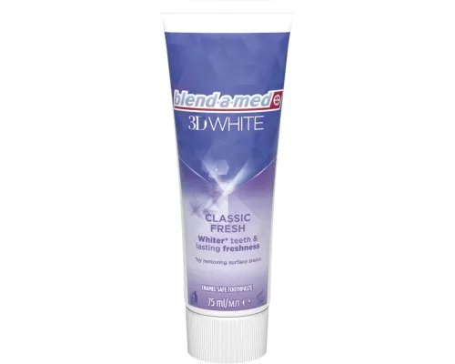 Зубна паста Blend-a-med 3D White Класична свіжість 75 мл (8006540792971)