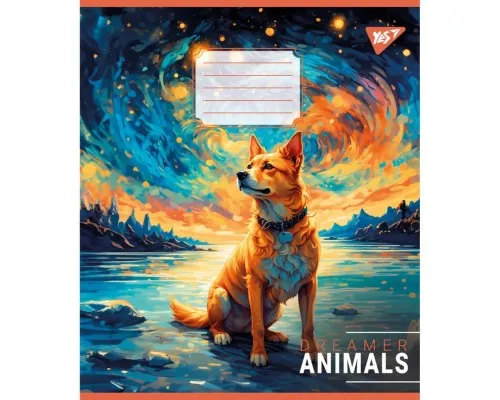Зошит Yes Dreamer animals 60 аркушів клітинка (767139)
