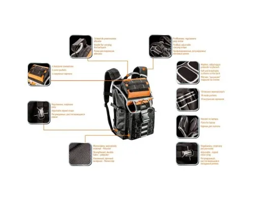 Сумка для інструмента Neo Tools рюкзак 22 кишені, поліестер 600D (84-304)