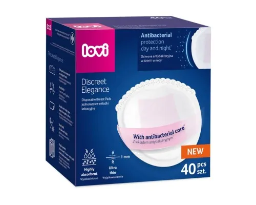 Вкладиш для бюстгальтера Lovi Discreet Elegance 40 шт. білі (19/602new)