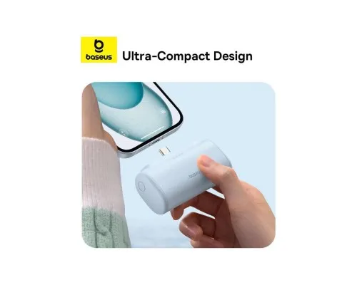Батарея універсальна Baseus Compact 4900mAh 20W Lightning, Black (PPWC05I) (P10068304112-00)