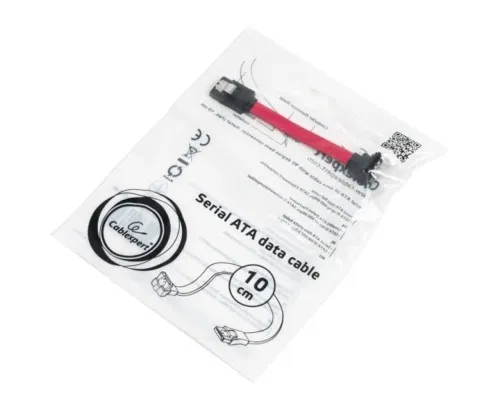 Кабель для передачі даних SATA III 0.1m угловой Cablexpert (CC-SATAM-DATA90-0.1M)