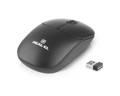 Мишка REAL-EL RM-313W Wireless Black (EL123200042)