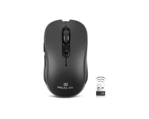 Мишка REAL-EL RM-331W Wireless Black (EL123200044)