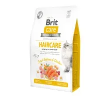 Сухий корм для кішок Brit Care Cat GF Haircare Healthy and Shiny Coat 2 кг (8595602540884)