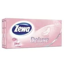 Салфетки косметические Zewa Deluxe perfume 3 слоя 10 шт х 10 пачек (7322540061475)