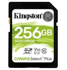 Карта пам'яті Kingston 256GB SDXC class 10 UHS-I U3 Canvas Select Plus (SDS2/256GB)