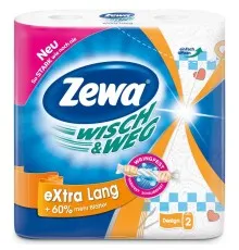Бумажные полотенца Zewa Wisch Weg Design 2 рулона (7322540973112)