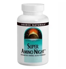 Вітамінно-мінеральний комплекс Source Naturals Удосконалена Амино Формула, Super Amino Night, 60 капс (SN0110)