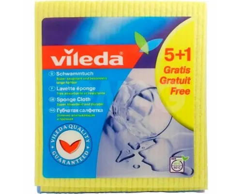 Салфетки для уборки Vileda влаговпитывающие 6 шт. (4023103127975)