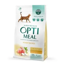 Сухий корм для кішок Optimeal зі смаком курки 700 г (4820215364676)