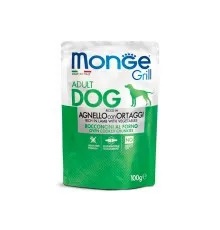 Влажный корм для собак Monge Dog Grill с ягненком и овощами 100 г (8009470013161)
