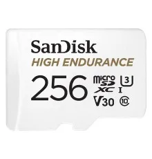 Карта пам'яті SanDisk 256GB microSD class 10 UHS-I U3 V30 High Endurance (SDSQQNR-256G-GN6IA)