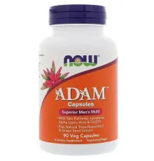 Мультивитамин Now Foods Супер Мультивитамины для Мужчин, Adam, 90 растительных ка (NOW-03878)