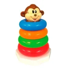 Розвиваюча іграшка Kiddieland Пірамідка Мавпочка (057620)