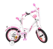 Детский велосипед Profi Bloom 14" Бело-розовый (Y1425 white/crimson)