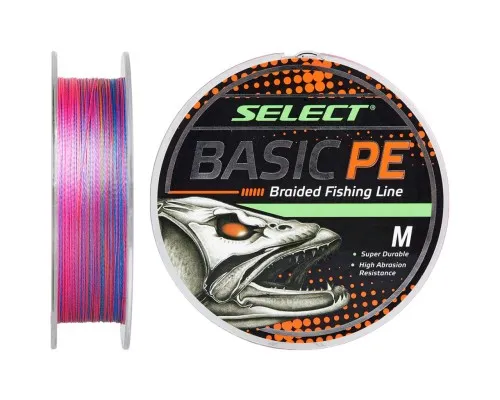 Шнур Select Basic PE 100m Multi Color 0.18mm 22lb/9.9kg (1870.30.83)