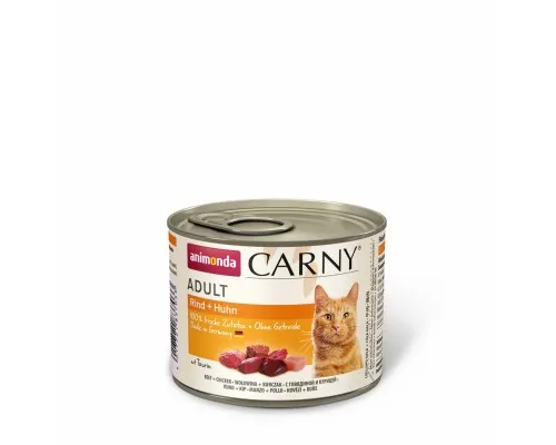 Консерви для котів Animonda Carny Adult Beef + Chicken 200 г (4017721837033)